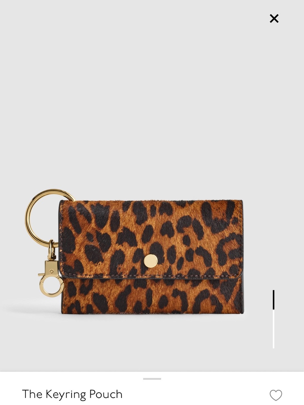 Leopard Wallet Cardholder Key Pouch